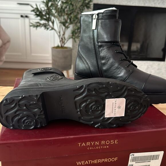 TARYN ROSE VALENTINA NAPPA BLACK SIZE 9M WOMEN NEW IN BOX - Picture 3 of 7